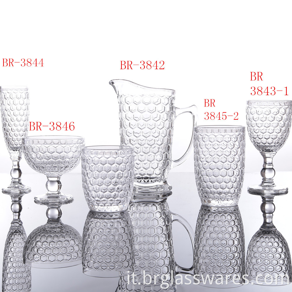 Classic Honeycomb Series Glass Cup Sets